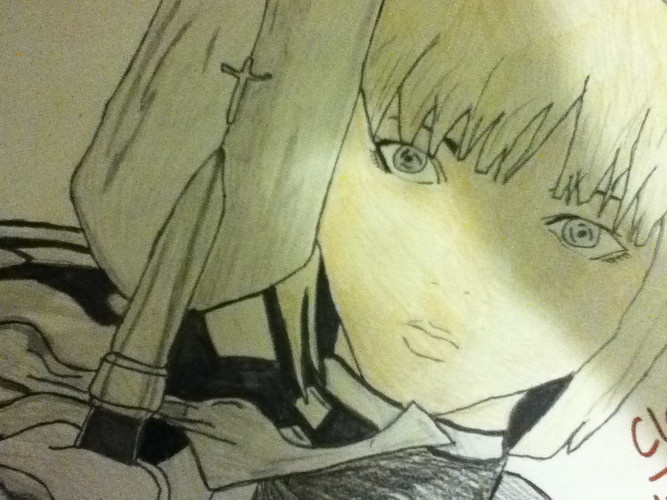 Clare Claymore Drawing