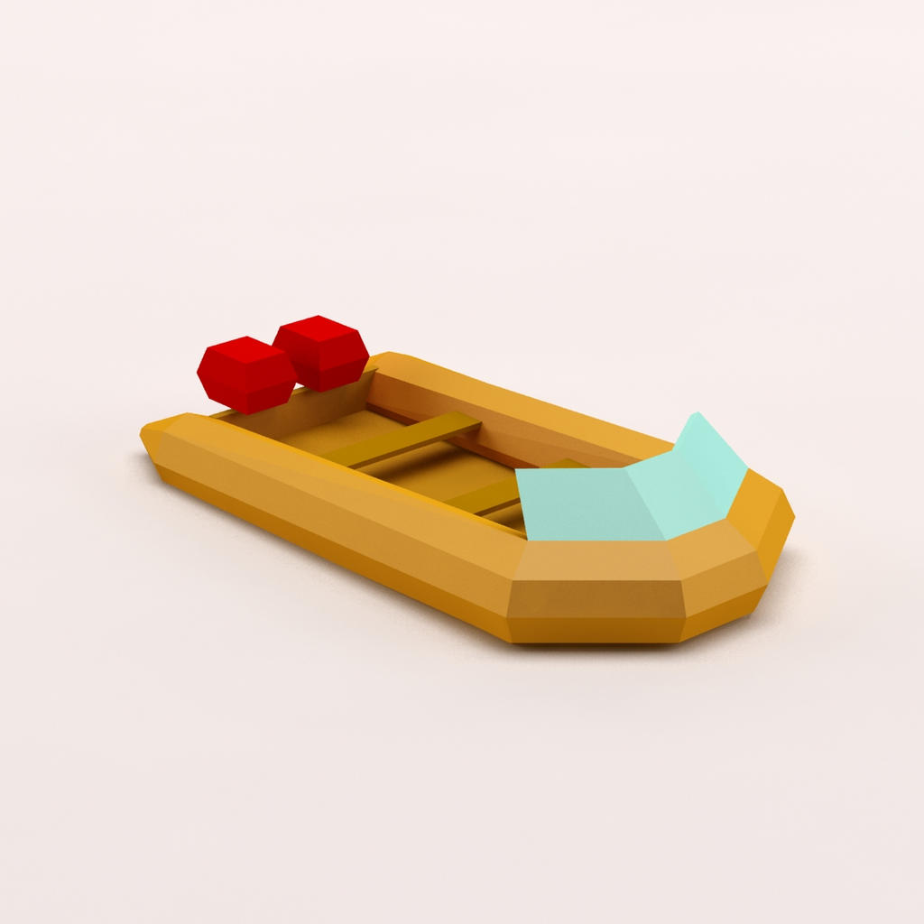 Cartoon low poly speed boat by PaulsenDesign3D on DeviantArt