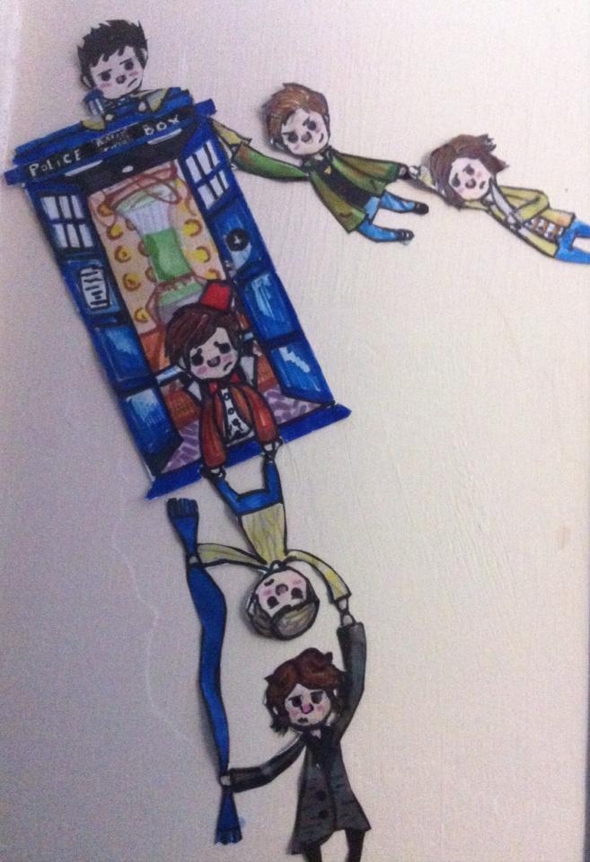 SuperWhoLock Paperart