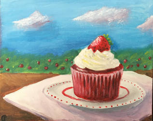 Strawberry cupcake