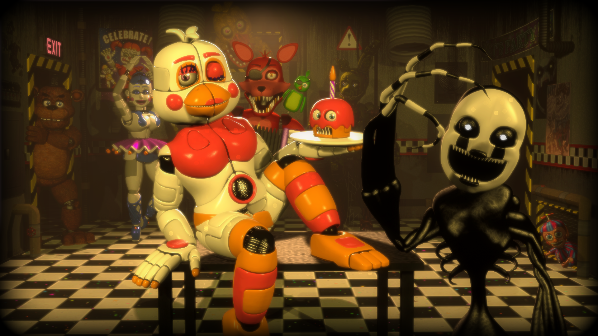 Funtime Chica / don't get distracted by Apolo018 on Newgrounds