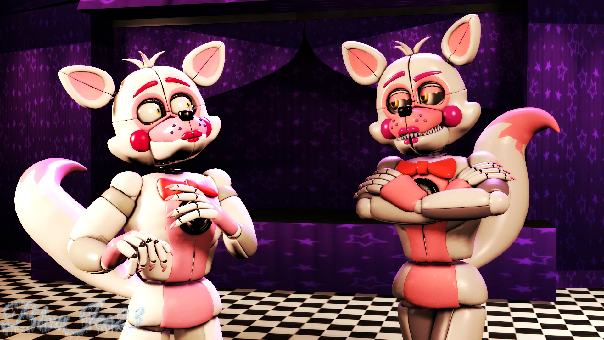 Funtime Foxy and Funtime Lolbit by FTThienAn on DeviantArt