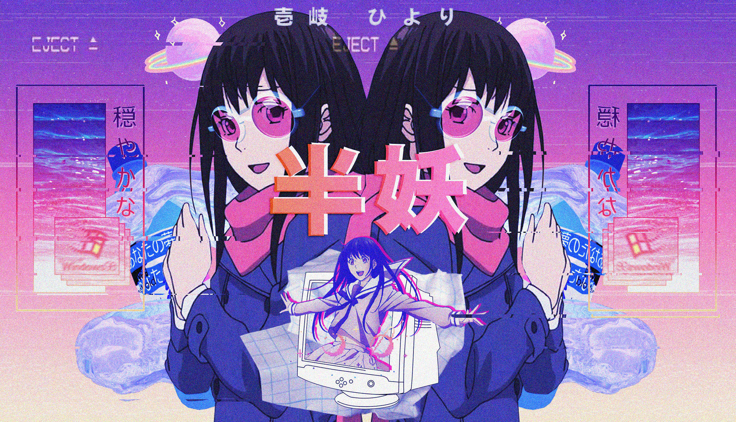 Hiyori Anime Vaporwave Wallpaper by Lulusaki-Seki59 on DeviantArt