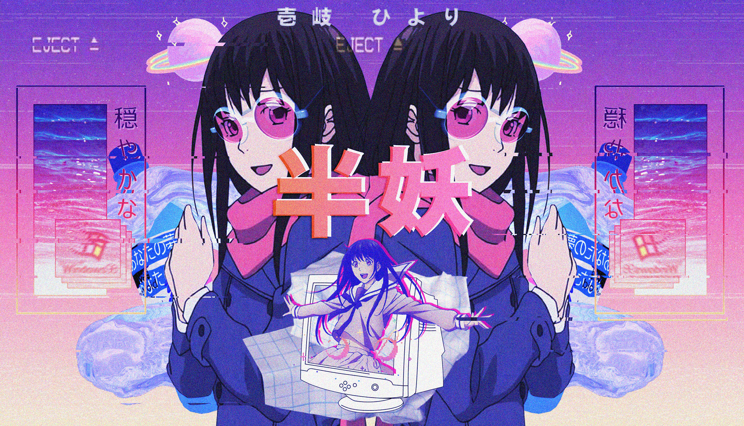 Noragami Hiyori Aesthetic Vaporwave  Photographic Print for Sale by mik  kan