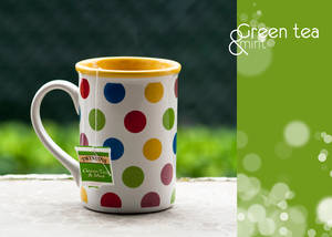 polka dot green tea