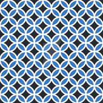 Geometric Pattern: Circle: Blue/Black by redwolfoz