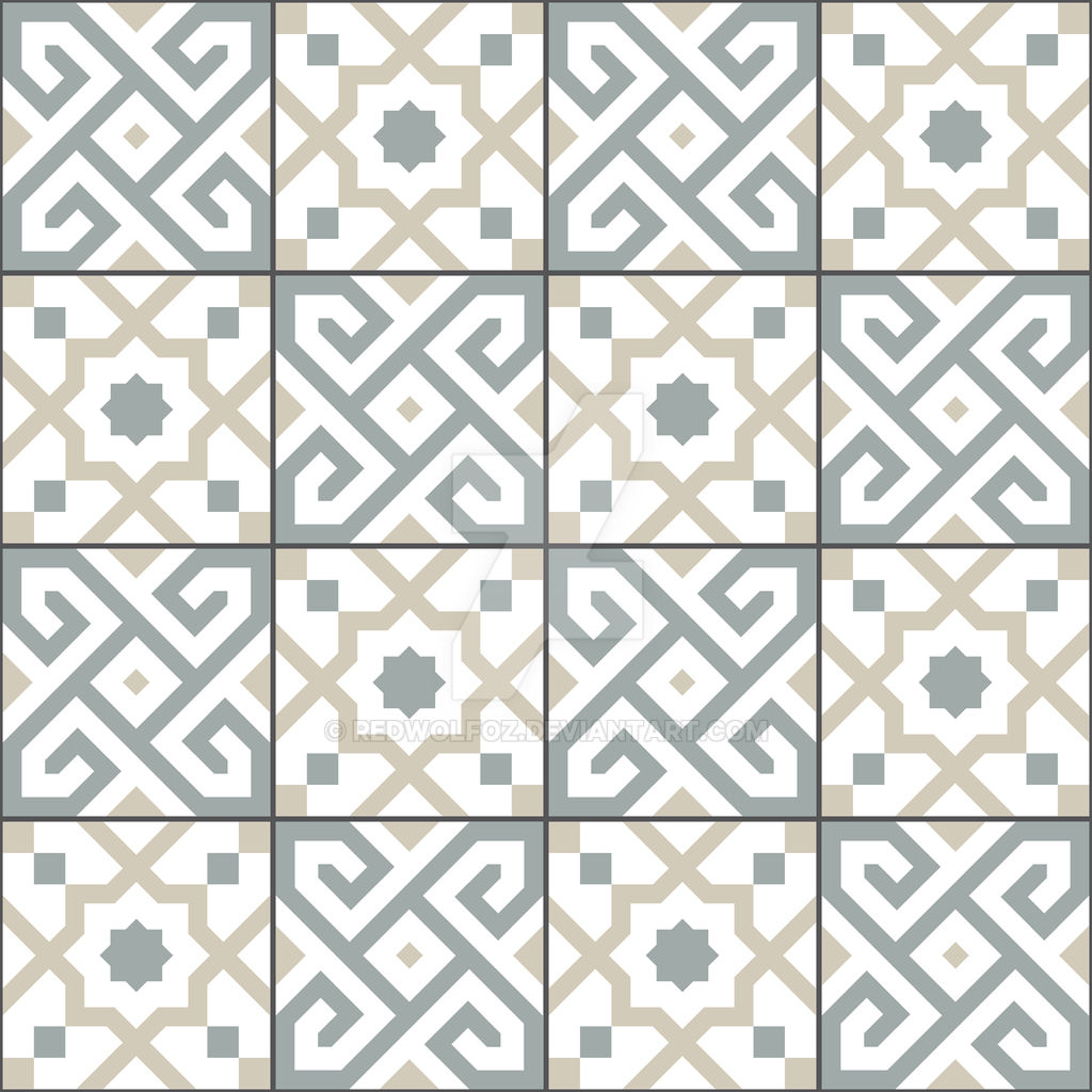 Geometric Pattern: Tiles: Grey by redwolfoz on DeviantArt