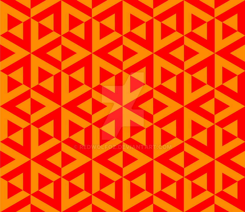 Cubic Split Pattern Geometric Pattern: Cube Split: Orange by redwolfoz on DeviantArt