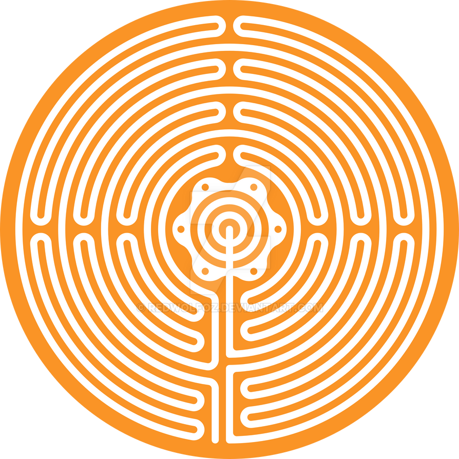 Geometric Pattern: Labyrinth: Orange Light by redwolfoz on DeviantArt