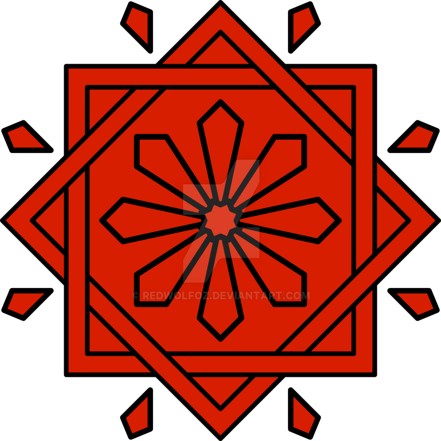Ruby Geometric Pattern Geometric Pattern: Azila: Ruby Black by redwolfoz on DeviantArt