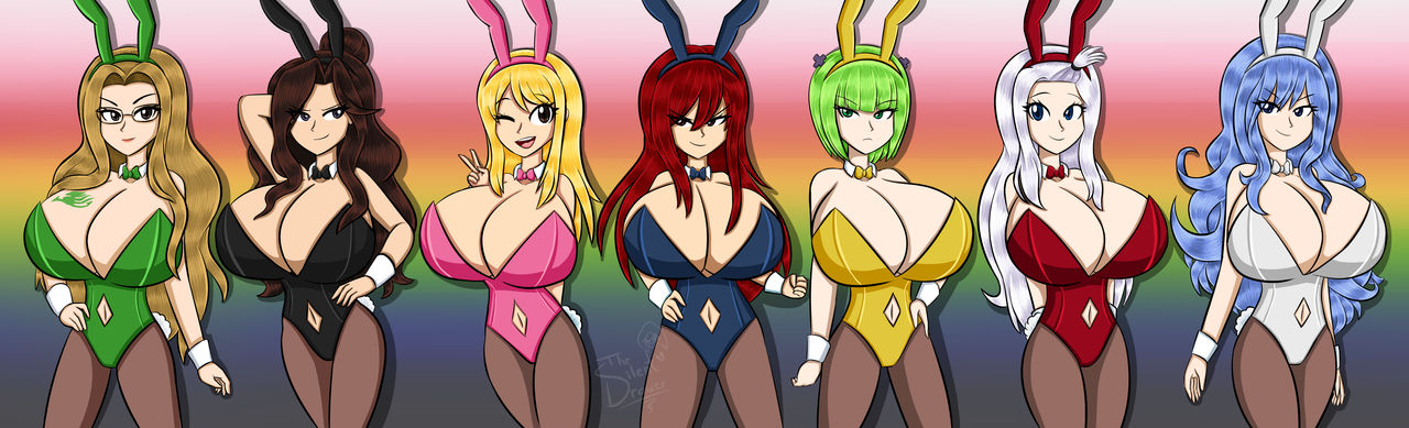 Bunnycom 49 55 Fairy Tail Girls By Thesilentdrawer On Deviantart