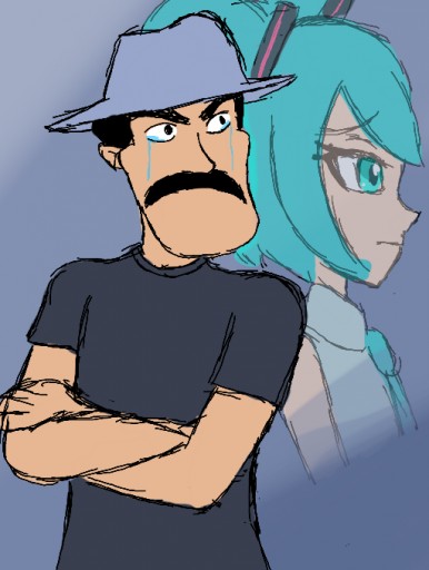 Don Ramon Chibi don ramon y miku sketch colors 3d by TheSilentDrawer on DeviantArt