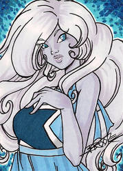 ACEO #170 - Blue Lace Agate by SailorAlcyone