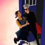 Clara and the Doctor - Tango in the TARDIS