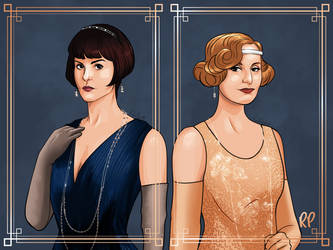 Lady Mary and Lady Edith