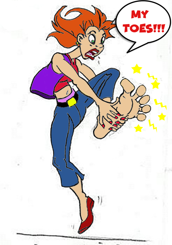Stubbed Toes Colored By stitchspike26 by Vergilvolcanique01 on DeviantArt