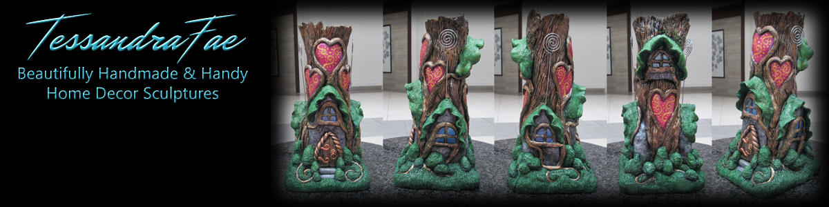 Handmade Fairy House Vase and Card Holder