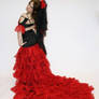 red flamencos dress