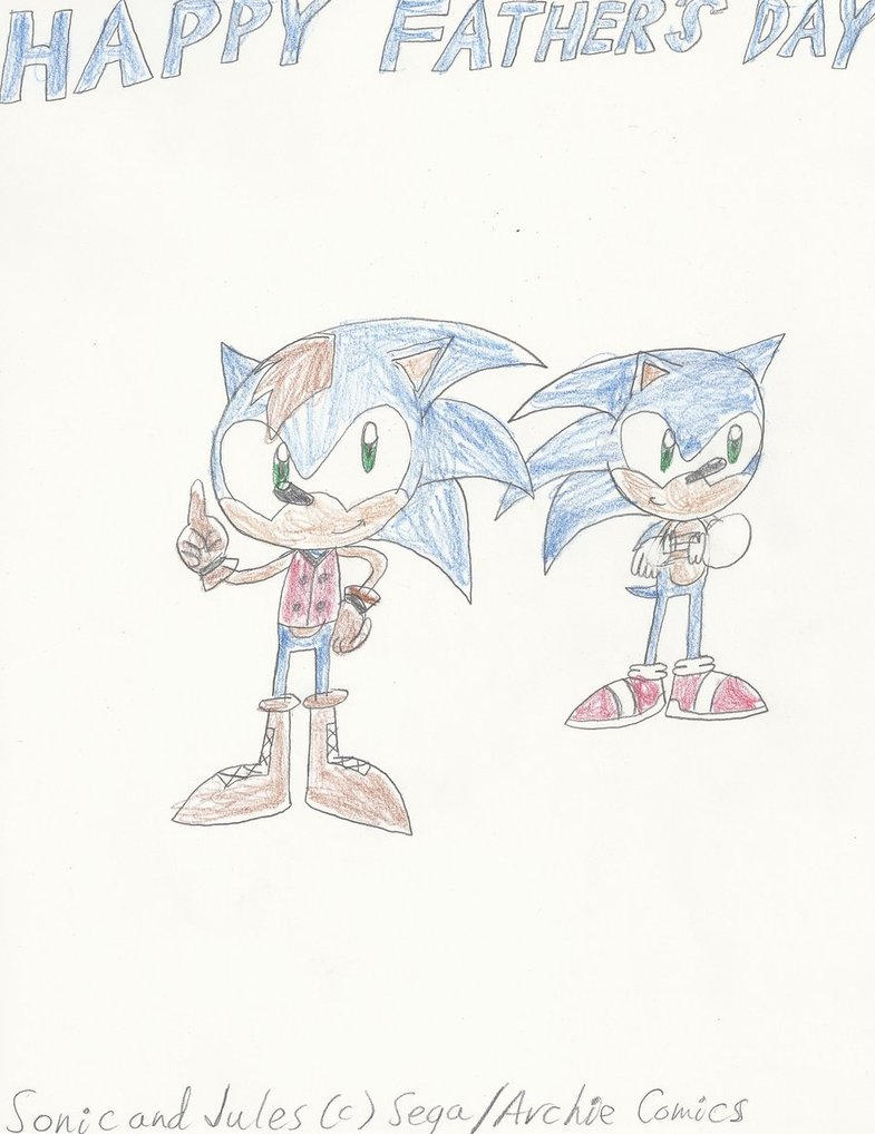 Father's Day Sonic And Jules (Last Year) by Erin-Gamer-90 on DeviantArt