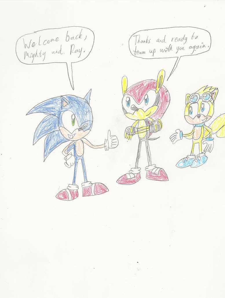 Sonic, Mighty and Ray by Erin-Gamer-90 on DeviantArt