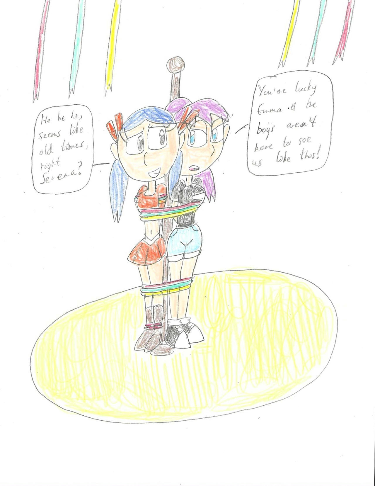 TD BJ: Kitty and Serena Tangled Up by Erin-Gamer-90 on DeviantArt