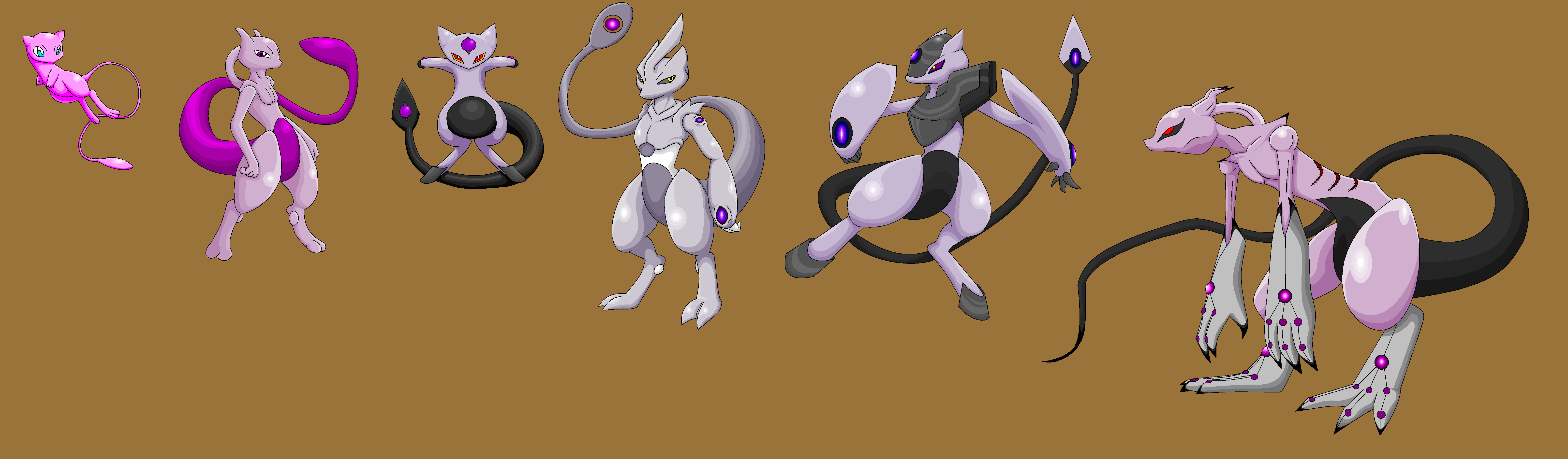 Mewtwo Vs. Mew by Tinuvion on DeviantArt