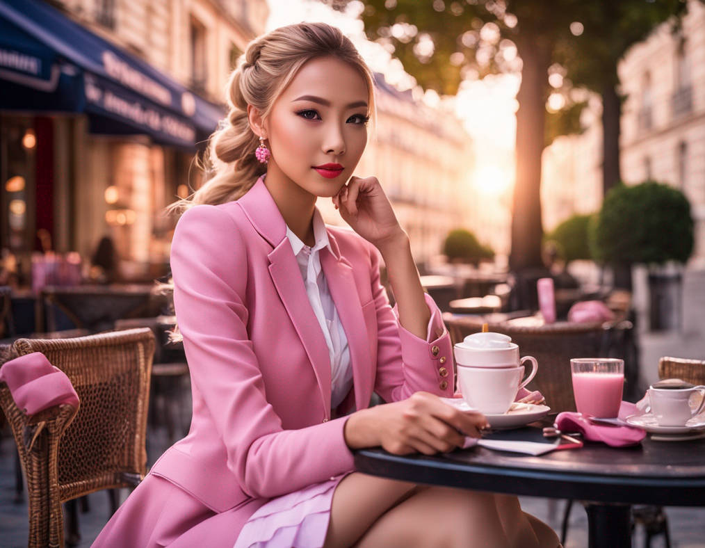 The pink way to start your day at a cafe 1 by thifanyjohnst on DeviantArt