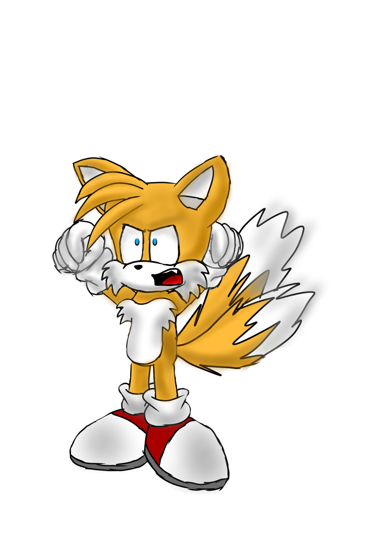 My YouTube Tails Facial Expression/ Mad Yelling by TailsTheFox41 on ...