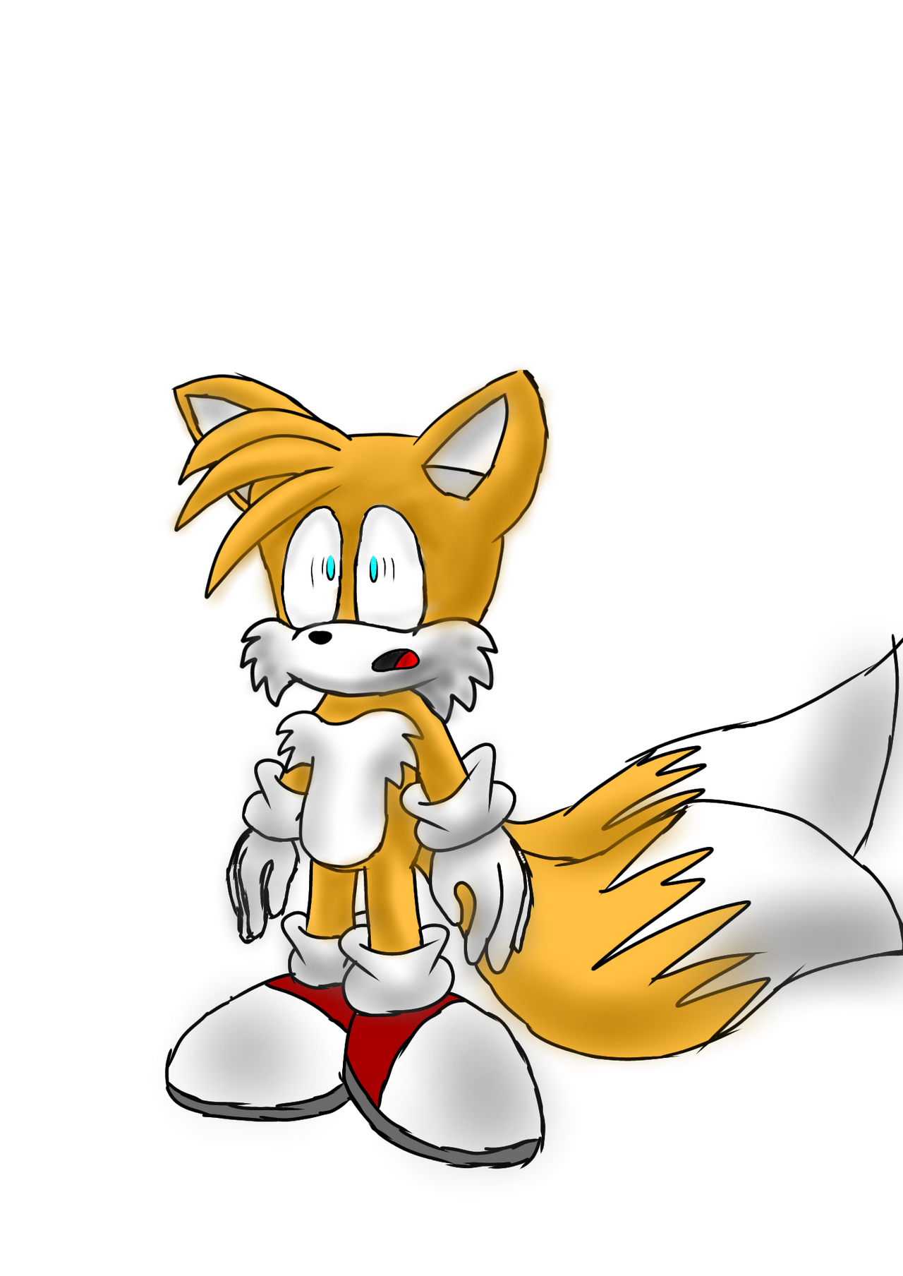 My YouTube Tails Facial Expression/ Scared by TailsTheFox41 on DeviantArt