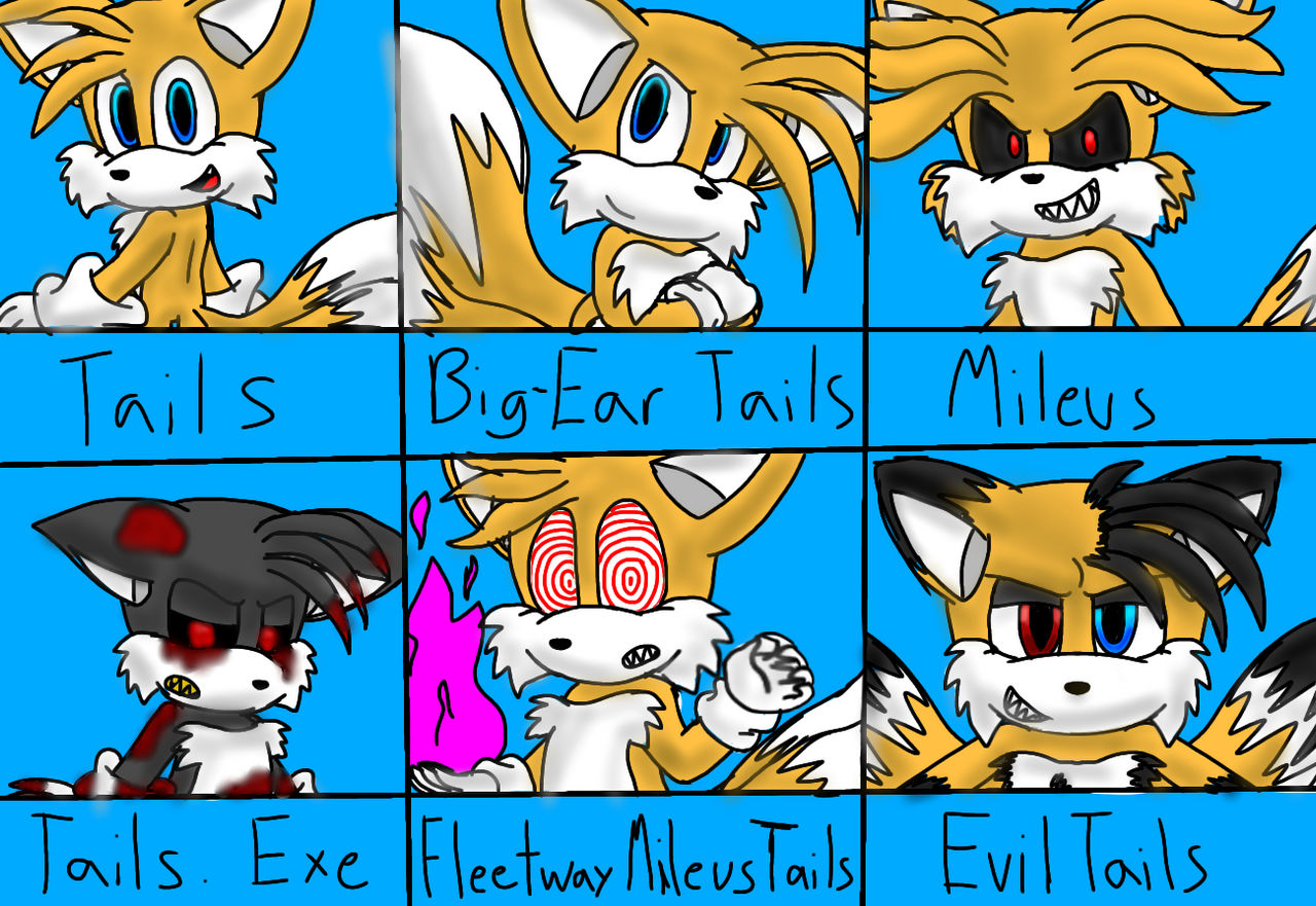 All My Versions of Tails by TailsTheFox41 on DeviantArt