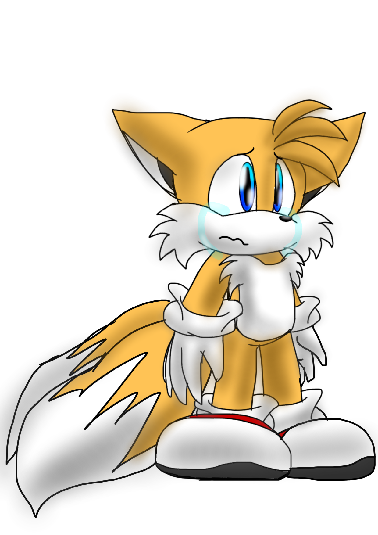 Deviantart Tails Sad Tails Expression (Crying) by TailsTheFox41 on DeviantArt