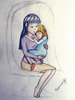 Hinata and her daughter Kushina