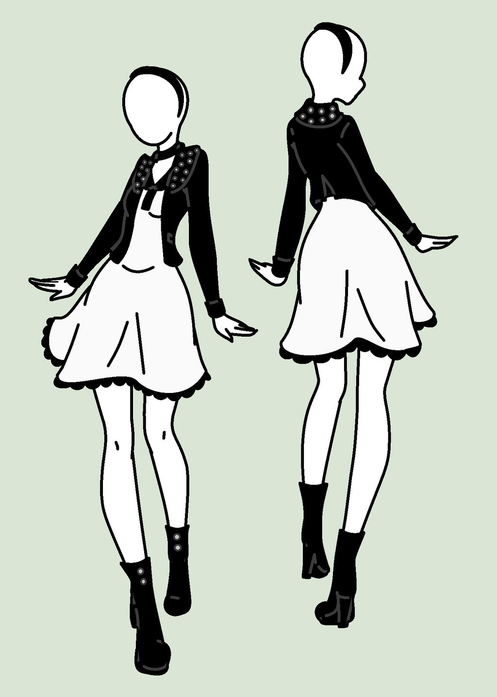 Fashion Design: Preppy Punk by MaliceInTheAbyss