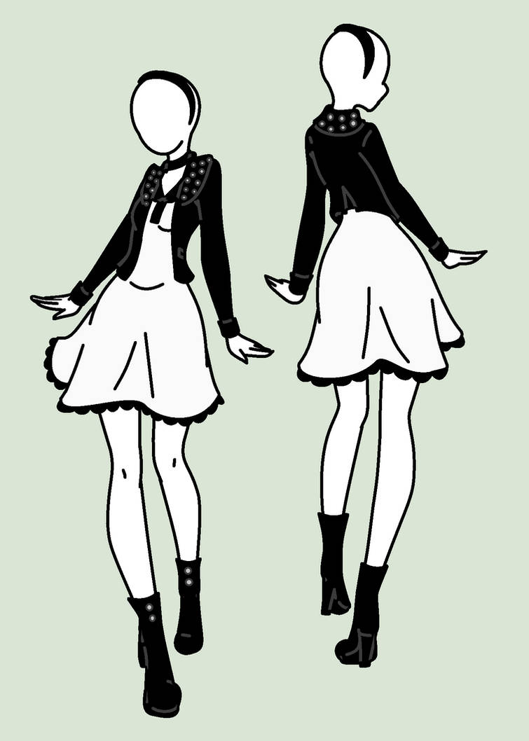 Fashion Design: Preppy Punk by MaliceInTheAbyss