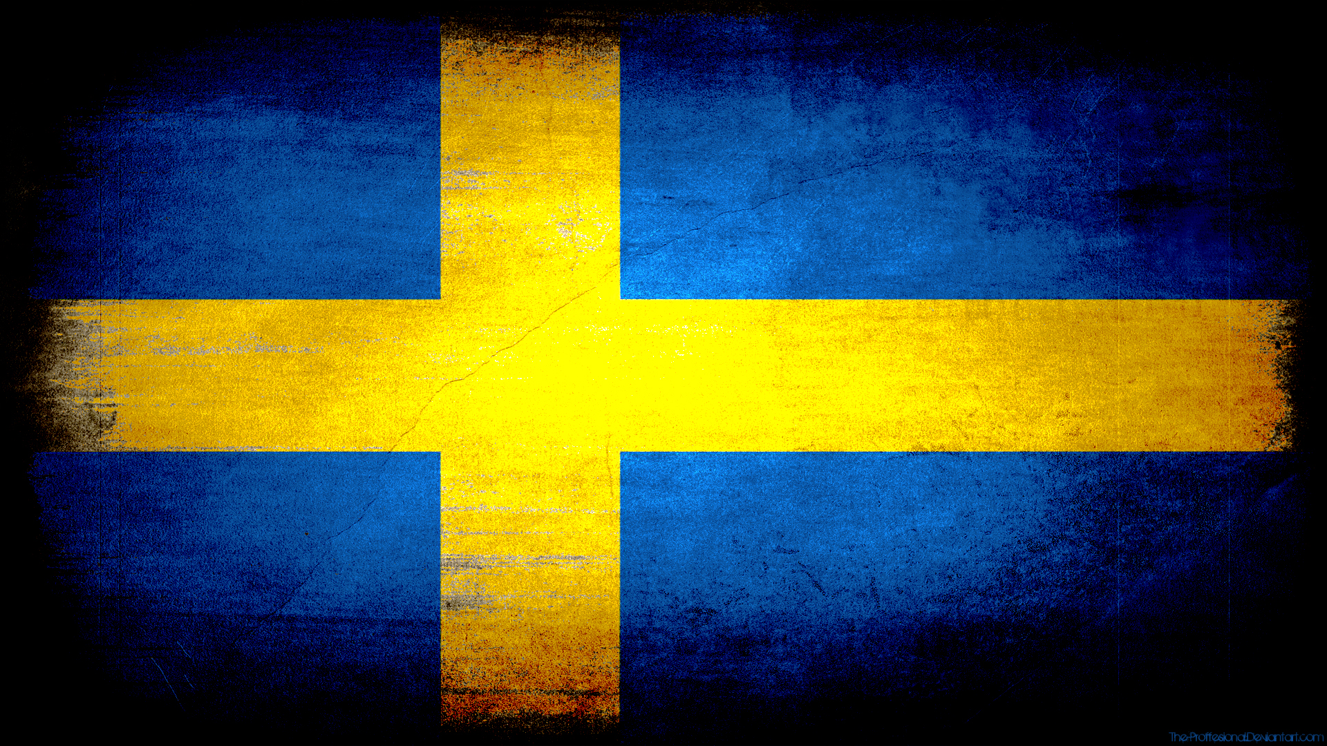 Sweden flag grunge wallpaper