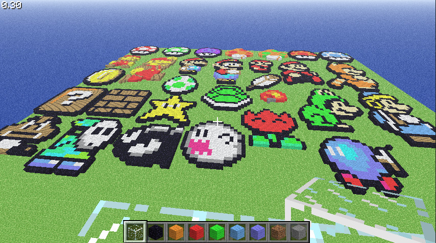 Minecraft Mario Sprites