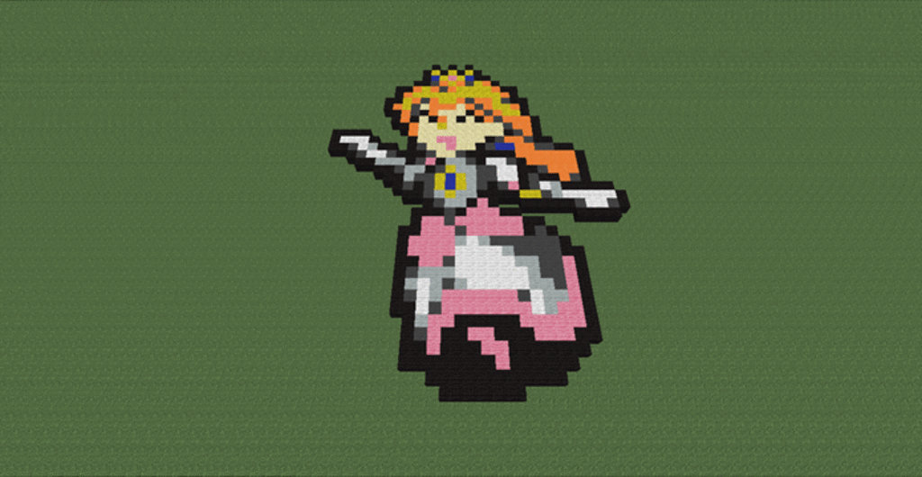Minecraft - Princess Peach Animation by LNearMelloMatt on DeviantArt