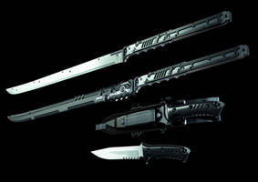 jinroh catana and combat knife