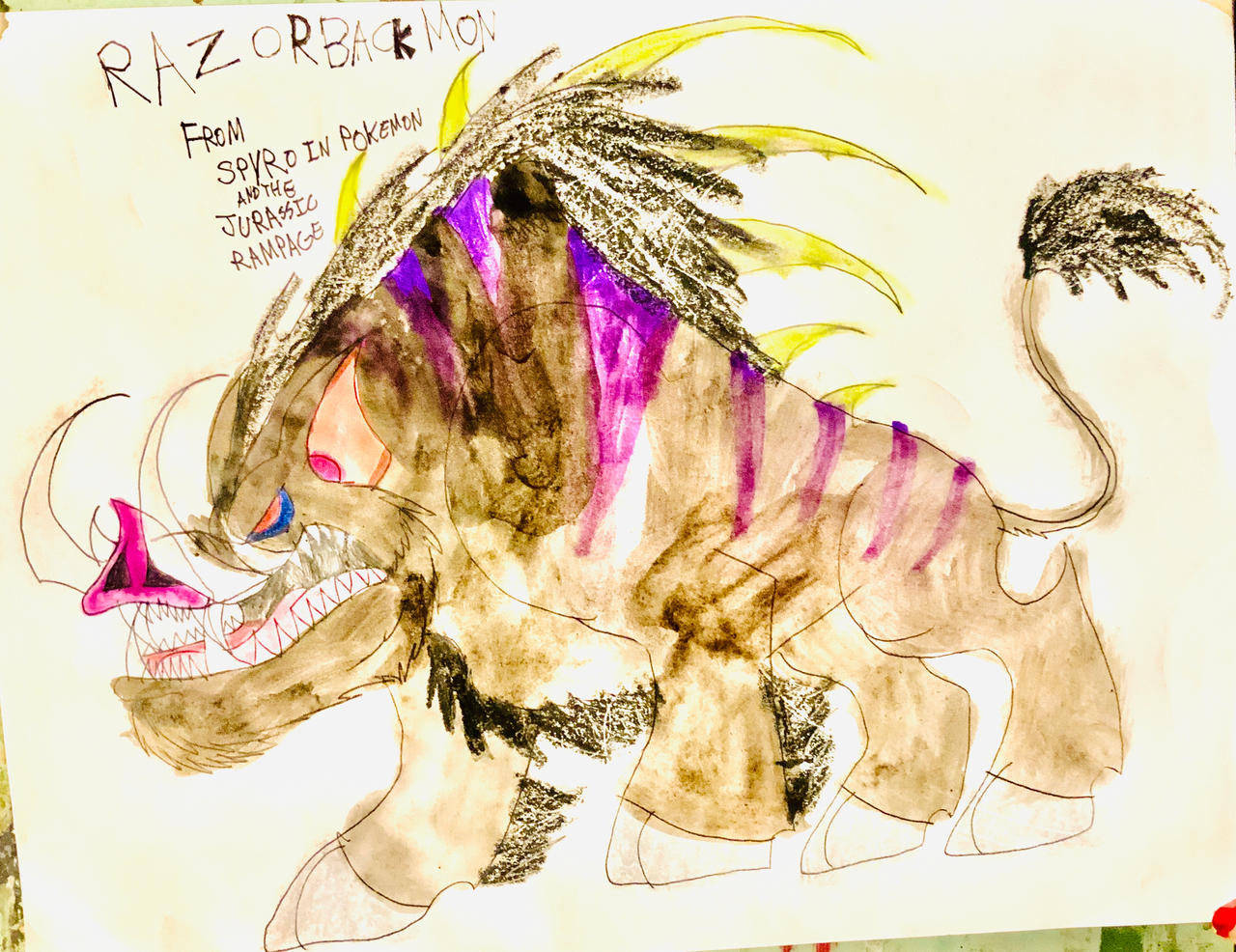 Mutated Razorback Razorbackmon by masonmdaythetrex on DeviantArt
