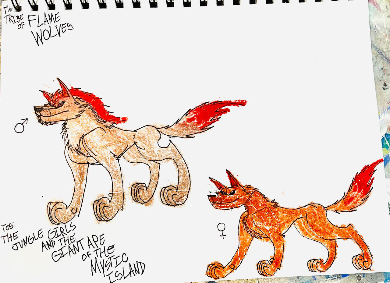 The Tribe Of Flame Wolves By Masonmdaythetrex On Deviantart