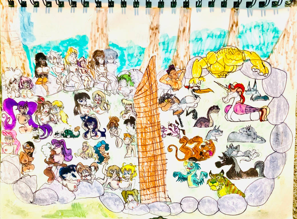 HOT SPRINGS PARTY by masonmdaythetrex on DeviantArt
