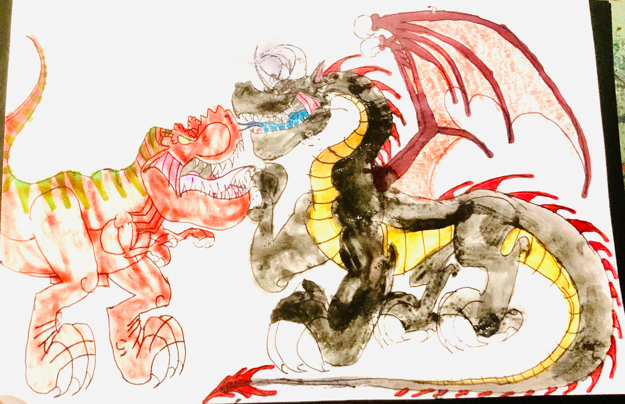 Jairex Razor Jairex T-Rex Form VS Emperor Zarlock Dragon Form by masonmdaythetrex on ...