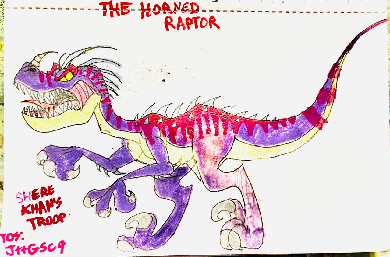 Toony Raptor THE HORNED RAPTOR by masonmdaythetrex on DeviantArt