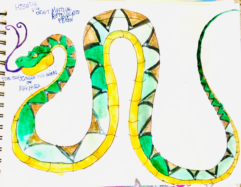 Hista Python Deviantart HISSTAR The Giant Mystical Reticulated Python by masonmdaythetrex on ...