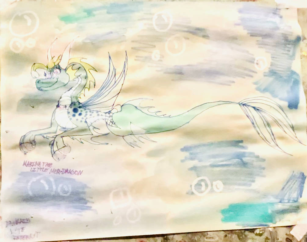 Marina the Little Merdragon by masonmdaythetrex on DeviantArt