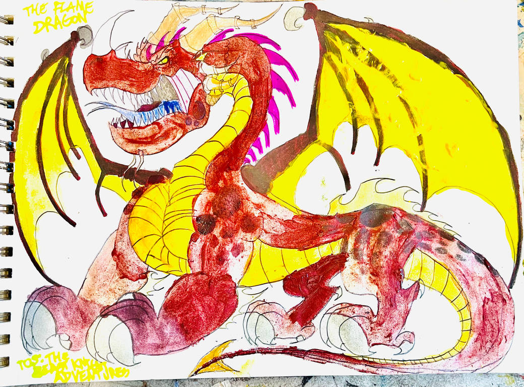 THE FLAME DRAGON by masonmdaythetrex on DeviantArt