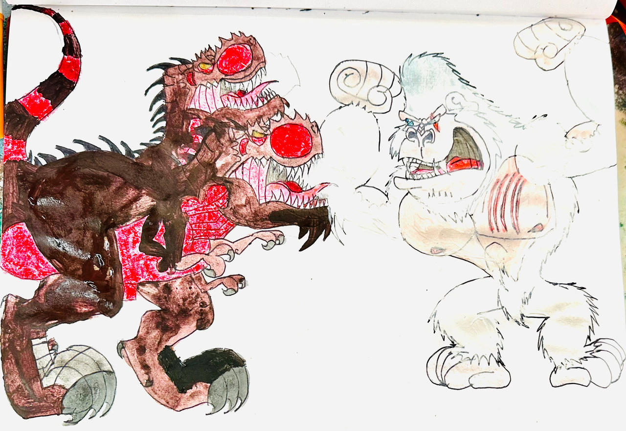 Doomsday Rex Drawing George VS Doomsday Rex by masonmdaythetrex on DeviantArt