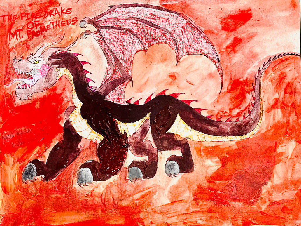 The Fire Drake of Mt. Prometheus by masonmdaythetrex on DeviantArt
