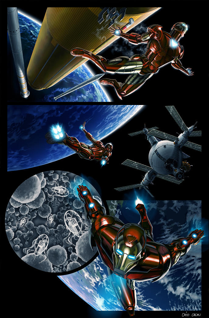 Iron Man Sample Layout Iron Man Sample Page 02 by caiocacau on DeviantArt
