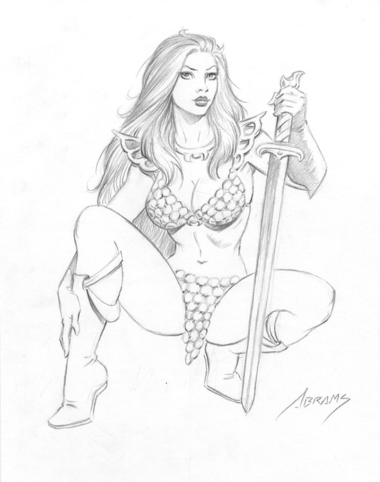 Red Sonja Drawing